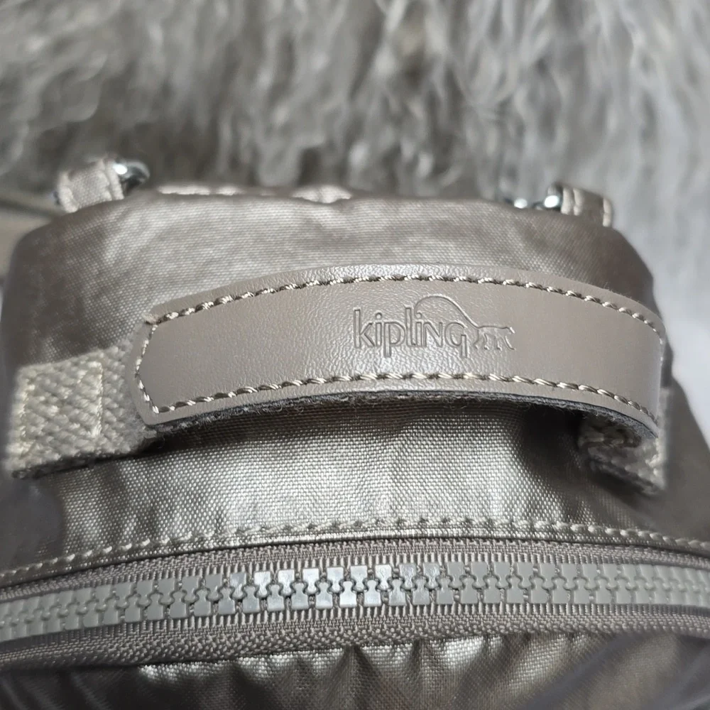 Kipling Alber Metallic Mini Backpack (NO MONKEY)